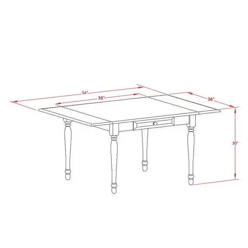 3-Piece Linen White Finish Solid Wood Top Dining Table Set
