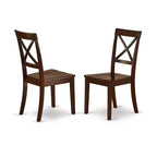 Art Nouveau Dining Set - 5 Piece Rectangular Table & 4 Chairs - 60 Inch Dining Room Furniture