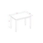 Counter Height Dining Set - 3 Piece Table & Chairs - Modern Kitchen Pub Set - 30x48 Inch Table