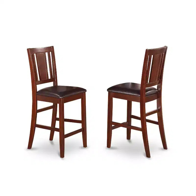 Counter Height Dining Set - 5 Piece Table & Chairs - Modern Kitchen Set - 36x36 Inch Square Table