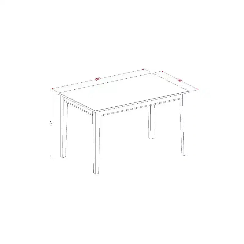 Gathering Table Set - Kitchen Dining Table with Bar Stools - Modern Wood Table & Chairs