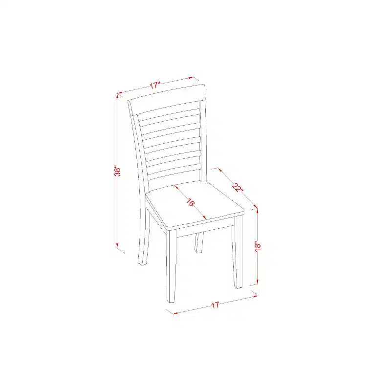 Small Dinette Set - 7 Piece Dining Table & Chair Set - Kitchen Table with Expansion Leaf - Modern Boho Design