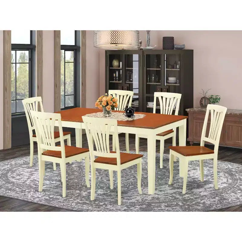 Rococo-eetkamerset - keukentafel en stoelen - elegant ontwerp