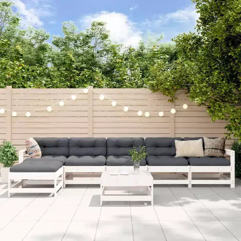 vidaXL Garden Lounge Set Pine Solid Pine Wood Large Modular