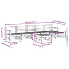 vidaXL Garden Lounge Set Pine Solid Pine Wood Large Modular