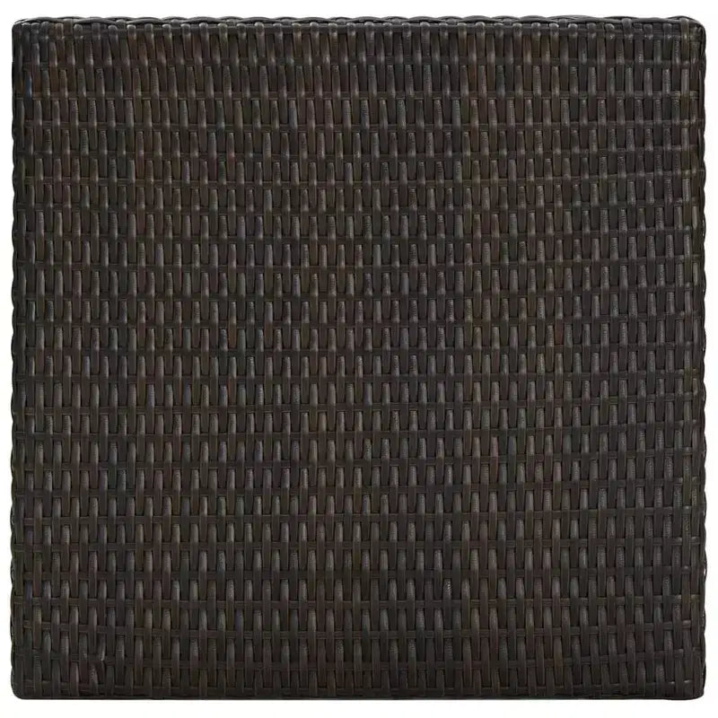 vidaXL 5 Piece Patio Bar Set with Armrest Poly Rattan Brown