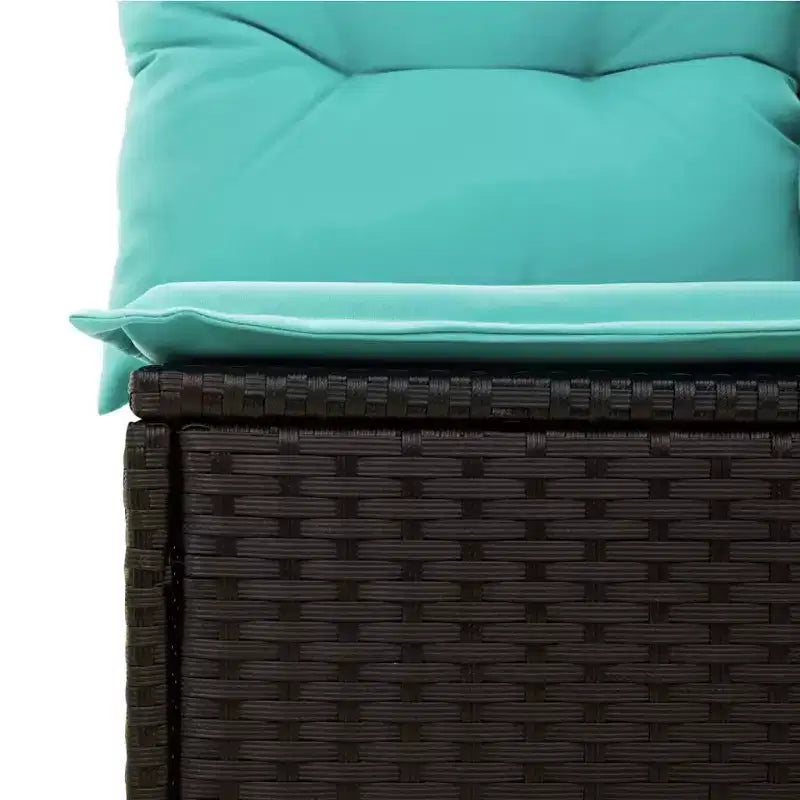 vidaXL 10-delige loungeset voor buiten met kussens, grijs polyrotan (alleen in de VS)
