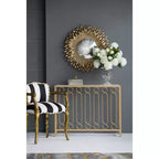 27-Inch Sunburst Wall Mirror with Gold Finish