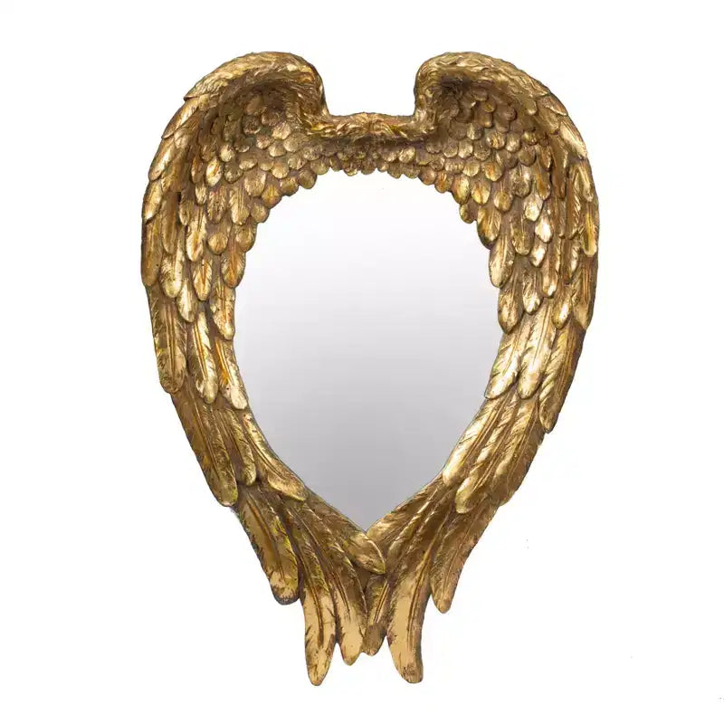 22 x 16 Inch Golden Wing Decorative Wall Mirror