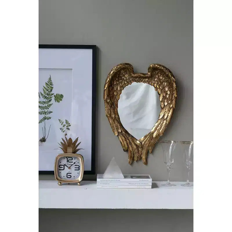 Golden Wing Decorative Wall Mirror