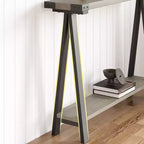 43.3" Farmhouse Console Table with 2-Tier Open Storage