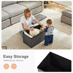 Storage Ottoman Bench with Padded Seat, Available in 30IN and 43IN