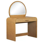 Makeup Vanity Table with Lighted Mirror and Drawer