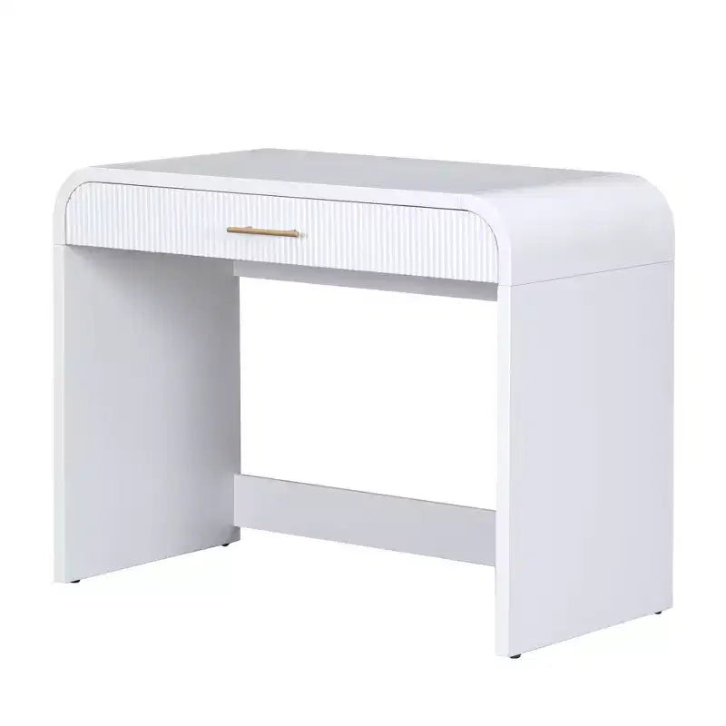 Makeup Vanity Table with Lighted Mirror and Drawer