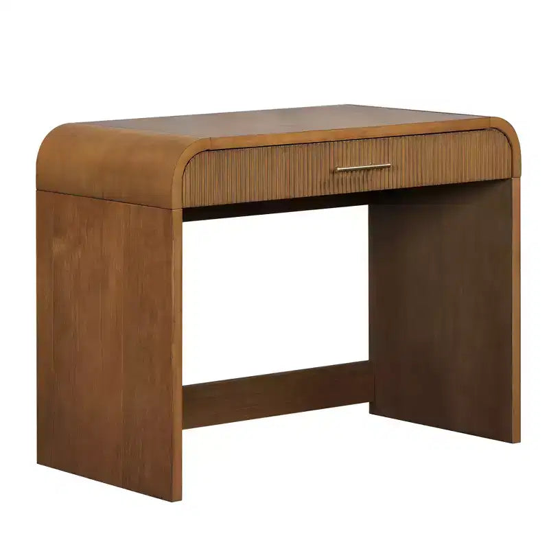 Makeup Vanity Table with Lighted Mirror and Drawer