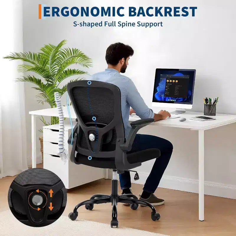 Ergonomic Mesh Office Chair with Adjustable Lumbar Support