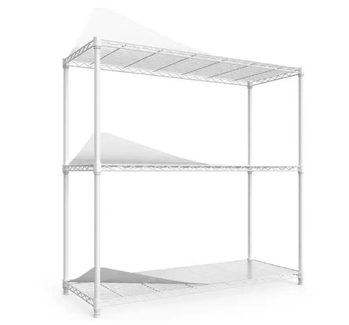 3-Tier VCI Solid & VCI Plastic Wire Shelving Unit - Corrosion-Resistant for Warehouse Storage
