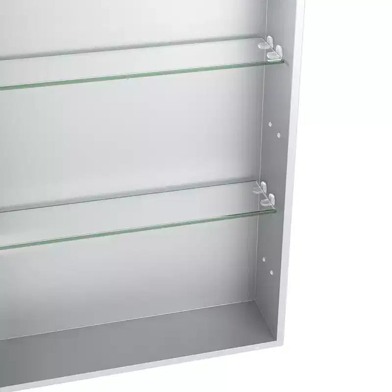 30" Modern Metal Medicine Cabinet with Mirror, LED Lights and 3 Color Temperatures
