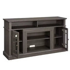 58-Inch TV Stand with Cabinet and Open Shelves