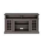 58-Inch TV Stand with Cabinet and Open Shelves