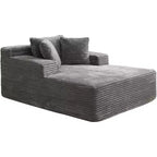 67x50x29 Cloud-Like Boneless Sofa Chair, Oversized Corduroy Chaise Lounge with Deep Seat, Sleeper Couch, for Living Room and Bedroom