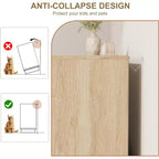 5-Drawer Rattan Dresser with Integrated Legs