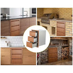 Stainless Steel Triple Drawer Unit, Flush Mount 14W for Outdoor Kitchen Island