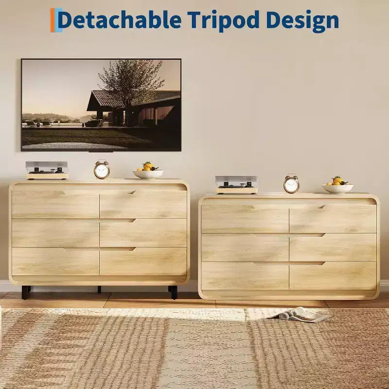 6-Drawer Dresser with Wide Storage, 47 Inch