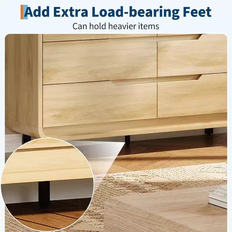 6-Drawer Dresser with Wide Storage, 47 Inch