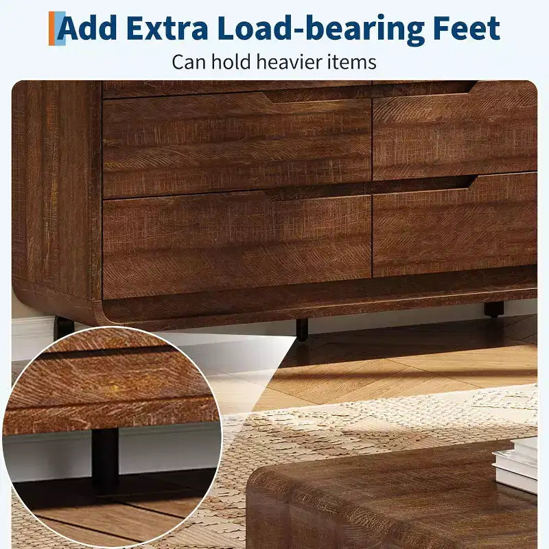 6-Drawer Dresser with Wide Storage, 47 Inch