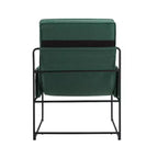 Green Accent Chair with Removable Cushion