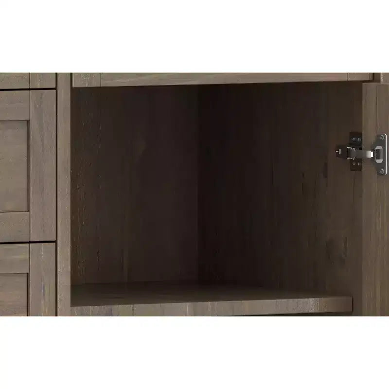 54-Inch Transitional Sideboard Buffet in Smoky Brown