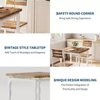Dining Table Set for 2, Dining Table and Chairs Set of 2, 3 Piece Dining Table Set with Spiral Table Legs for Small Spaces, Kitchen, Apartment