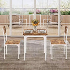 Dining Table Set for 2, Dining Table and Chairs Set of 2, 3 Piece Dining Table Set with Spiral Table Legs for Small Spaces, Kitchen, Apartment