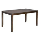 sumyeg 6 Piece Wooden Dining Table Set with Table, 4 Upholstered Chairs and Bench