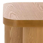End Table with Wood Legs and Ash Veneer Top
