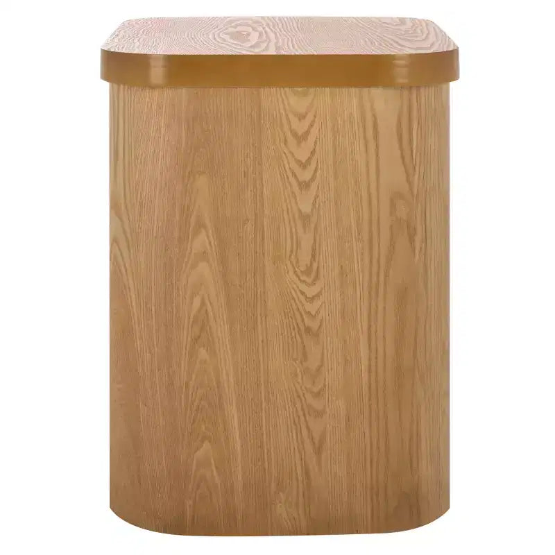 End Table with Wood Legs and Ash Veneer Top