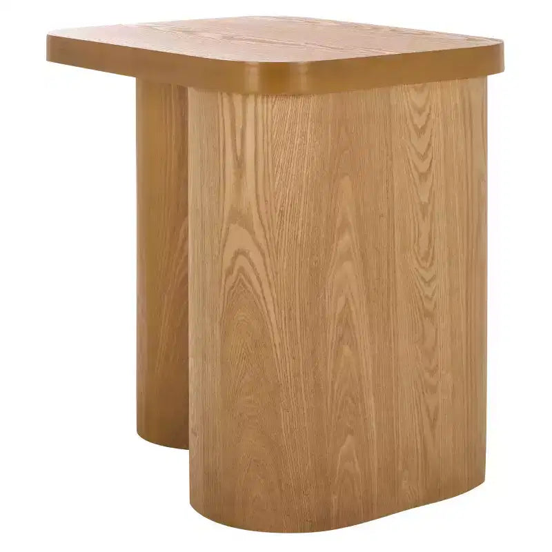 End Table with Wood Legs and Ash Veneer Top