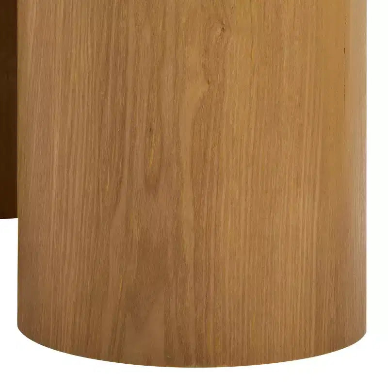 End Table with Wood Legs and Ash Veneer Top