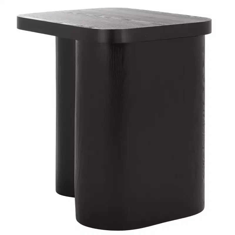 End Table with Wood Legs and Ash Veneer Top