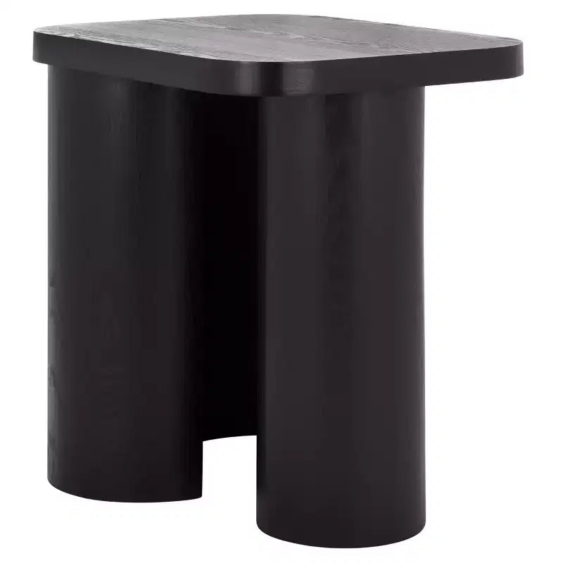 End Table with Wood Legs and Ash Veneer Top