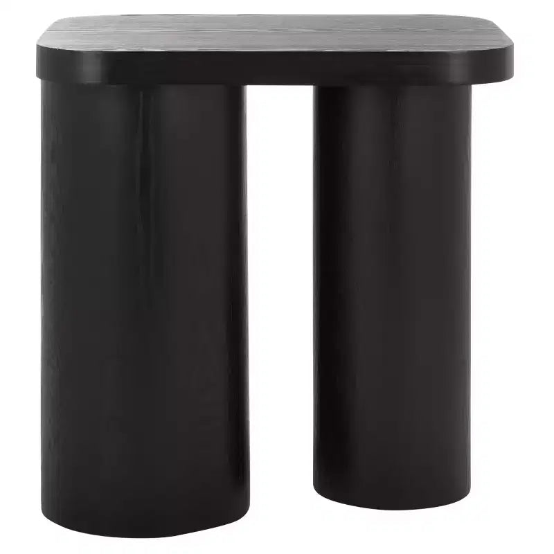 End Table with Wood Legs and Ash Veneer Top