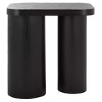 End Table with Wood Legs and Ash Veneer Top