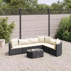 vidaXL loungeset voor terras met kussens, loungeset voor buiten, tuinmeubelen van polyrotan