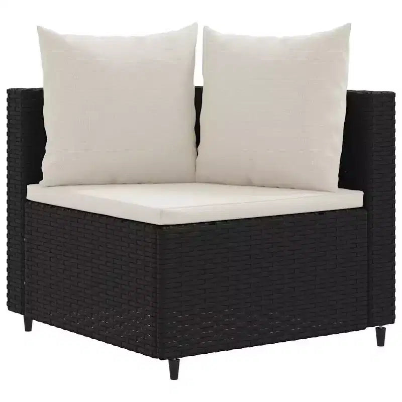 vidaXL loungeset voor terras met kussens, loungeset voor buiten, tuinmeubelen van polyrotan