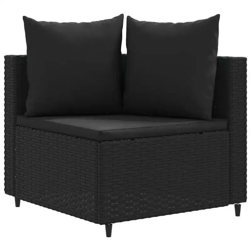 vidaXL loungeset voor terras met kussens, loungeset voor buiten, tuinmeubelen van polyrotan