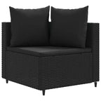 vidaXL loungeset voor terras met kussens, loungeset voor buiten, tuinmeubelen van polyrotan