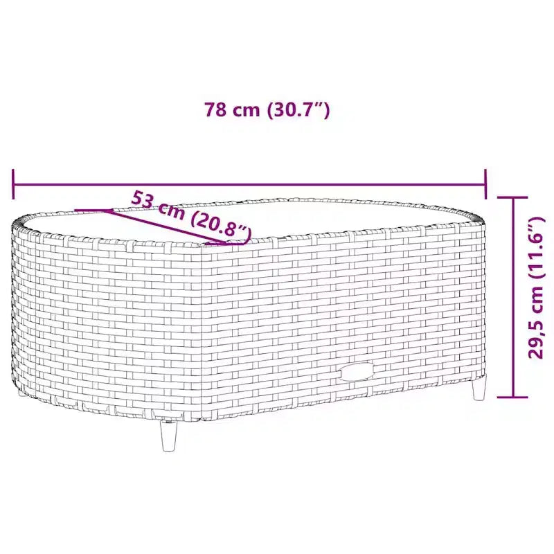vidaXL loungeset voor terras met kussens, loungeset voor buiten, tuinmeubelen van polyrotan