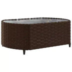 vidaXL loungeset voor terras met kussens, loungeset voor buiten, tuinmeubelen van polyrotan