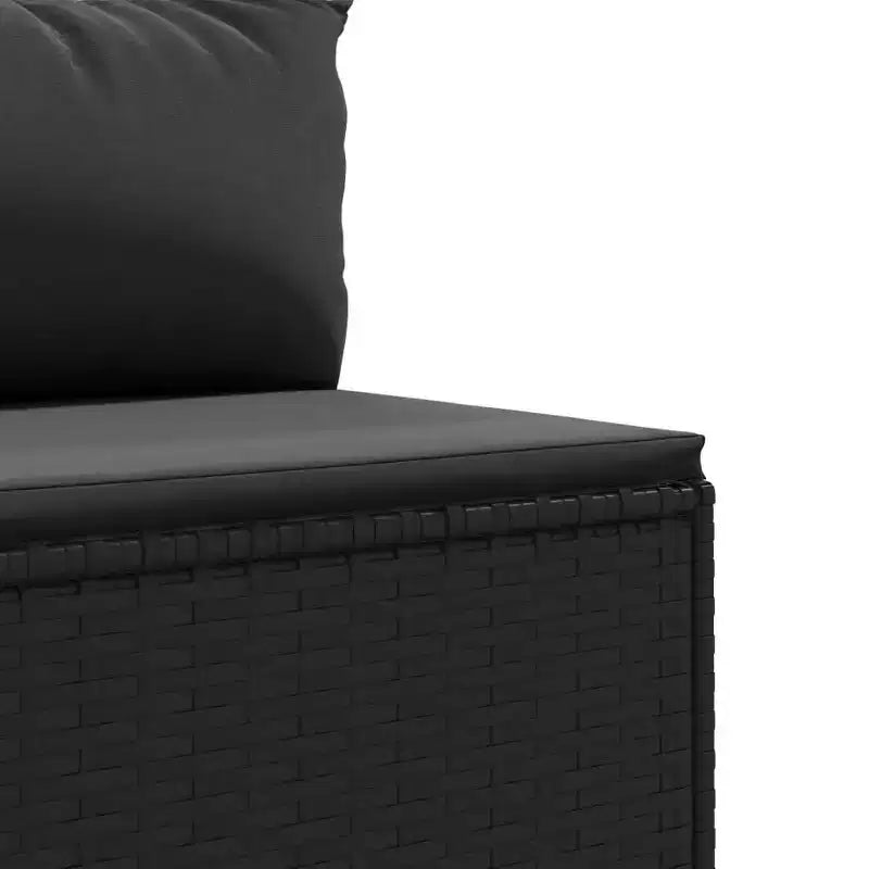 vidaXL loungeset voor terras met kussens, loungeset voor buiten, tuinmeubelen van polyrotan